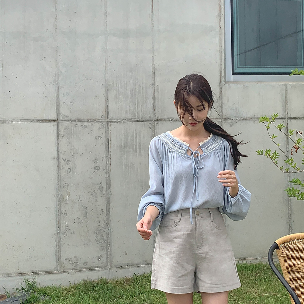 몰리 린넨 숏팬츠