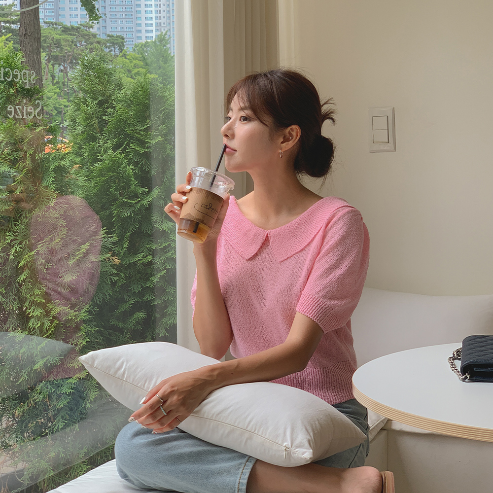 카라 부클 니트