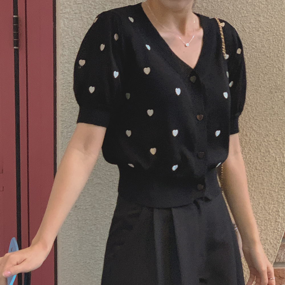 [인기많아요] 소프 하트 가디건 / 2color