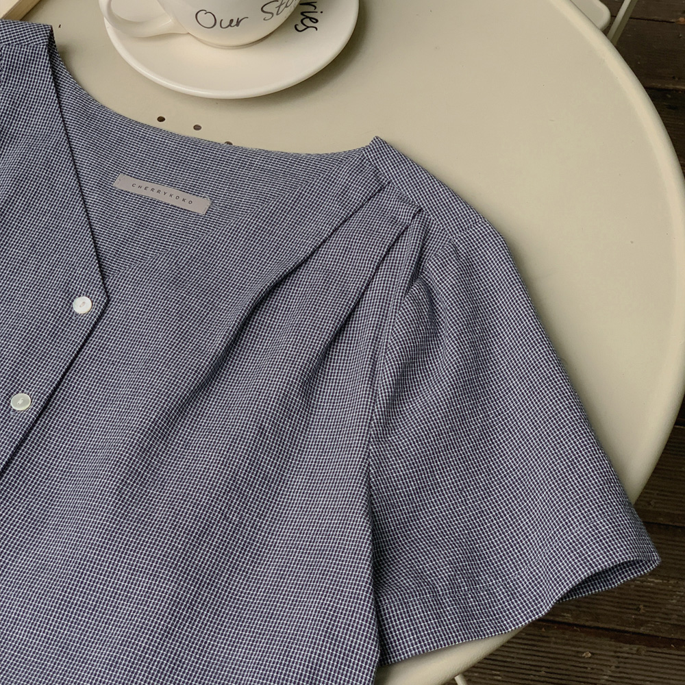 [주문폭주/madekoko] 멜리사 브이 블라우스 / 코튼100% / 2color