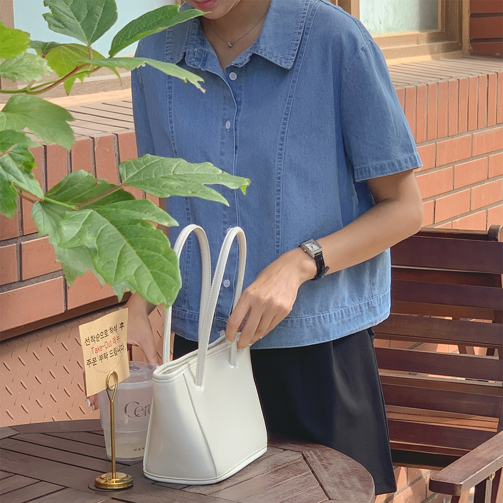 키치 데님 셔츠