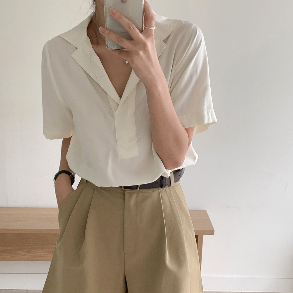 소프트 더블 블라우스