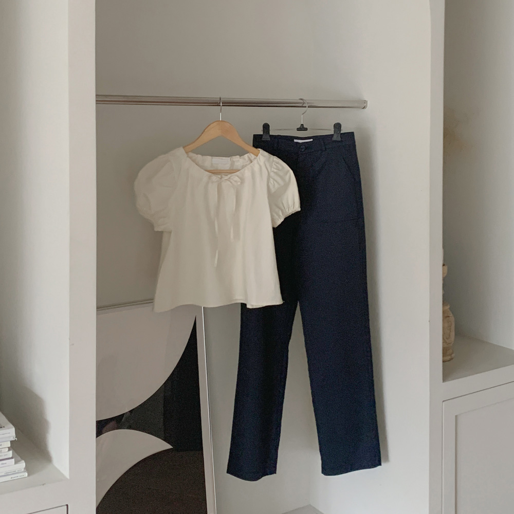 레이나 리본 블라우스