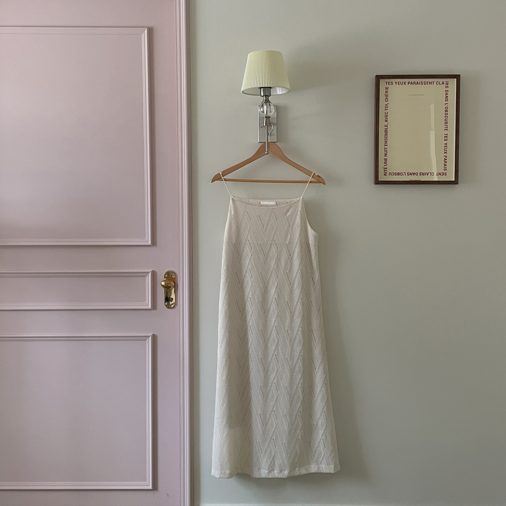 스콘 레이스 원피스