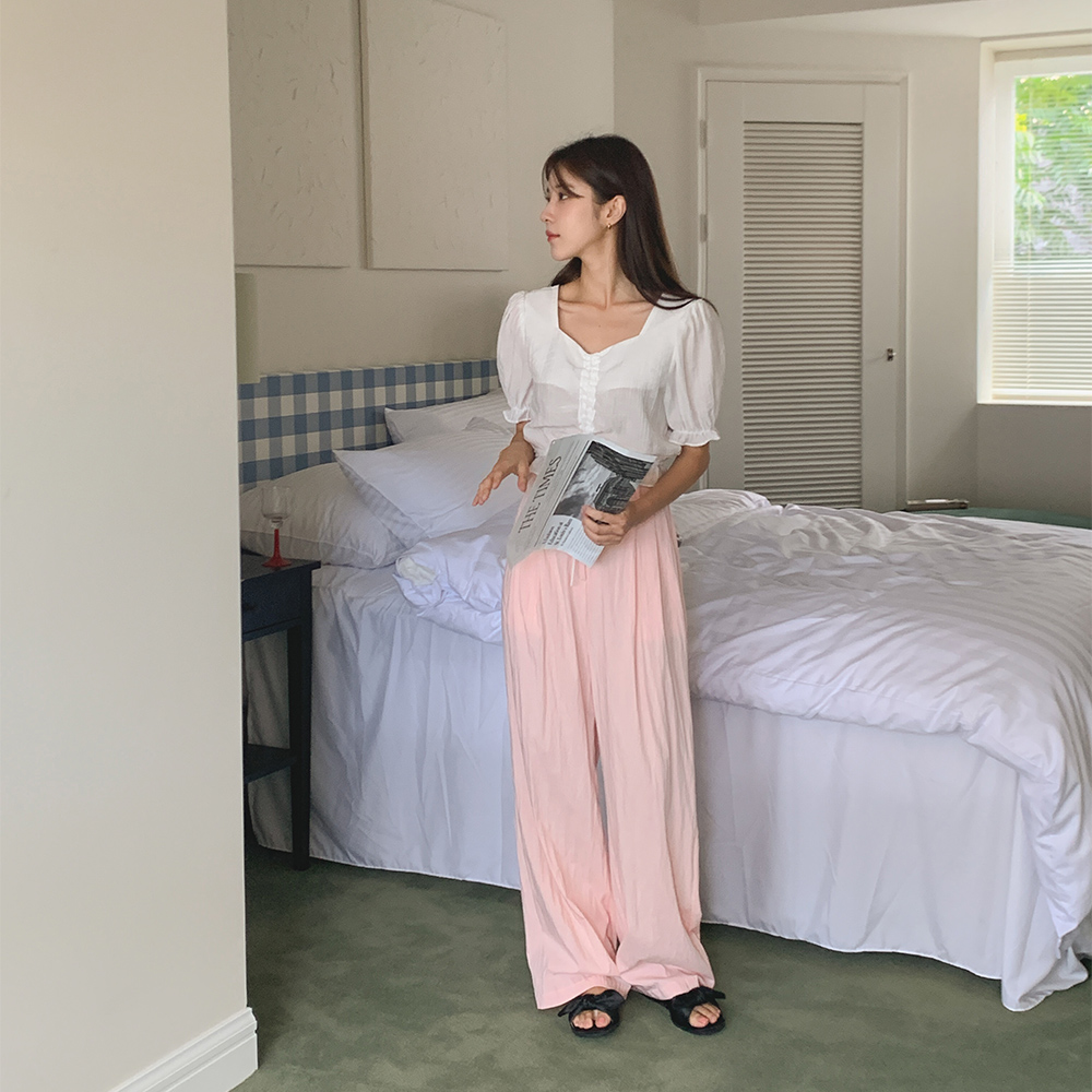 이브 쿨링 밴딩 슬랙스