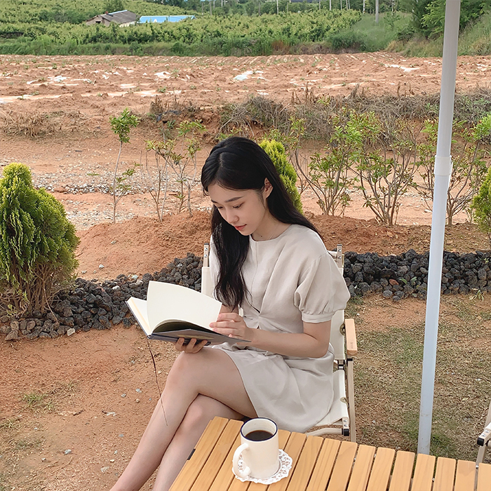 [Cle.] 드레이프 미니 원피스