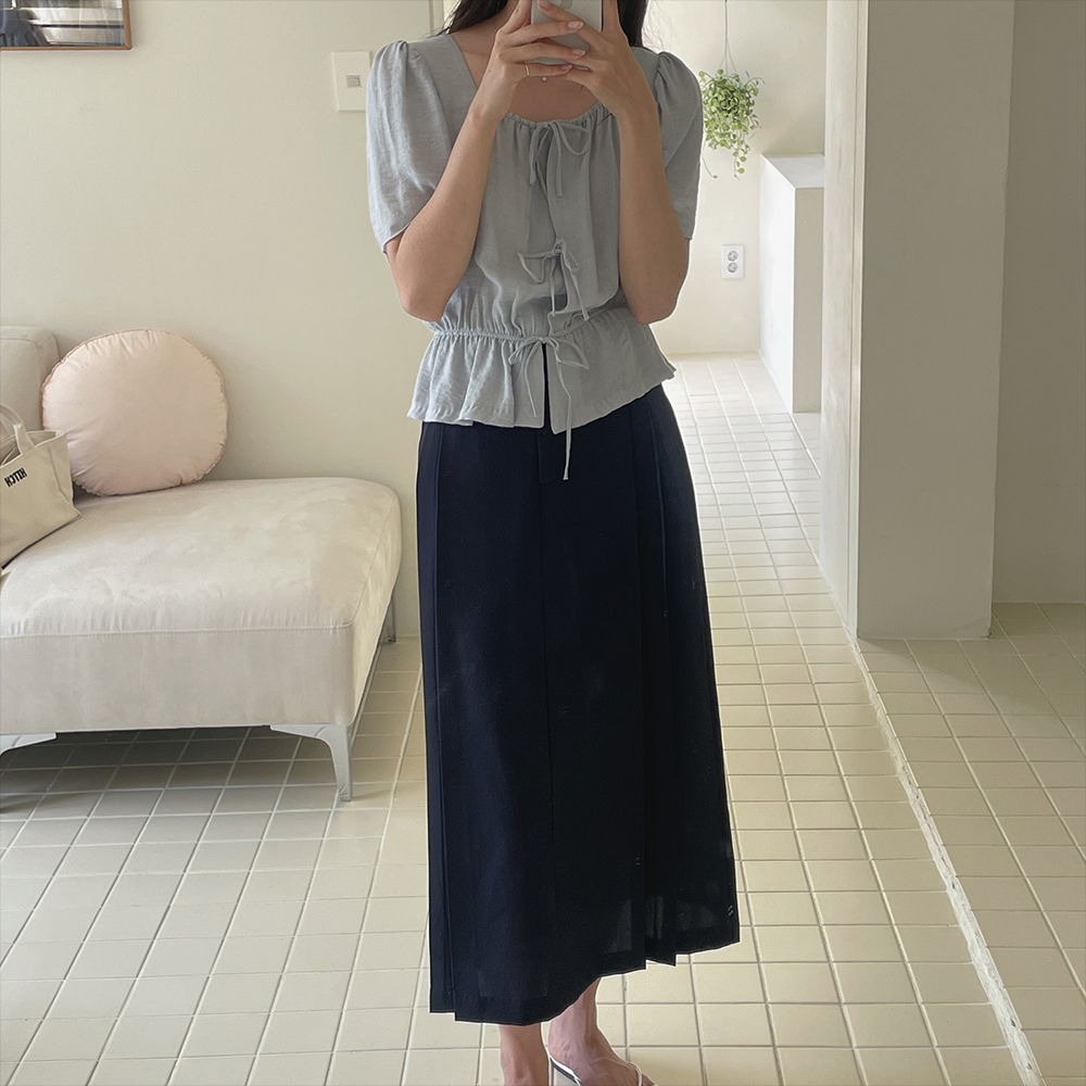 로미 주름 스커트