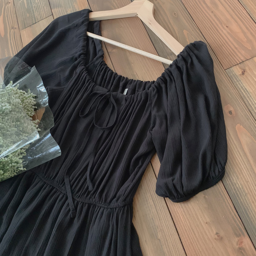 [소재좋아요/madekoko] 블레스 셔링 원피스 / 롱원피스 / 바캉스룩 / 2color