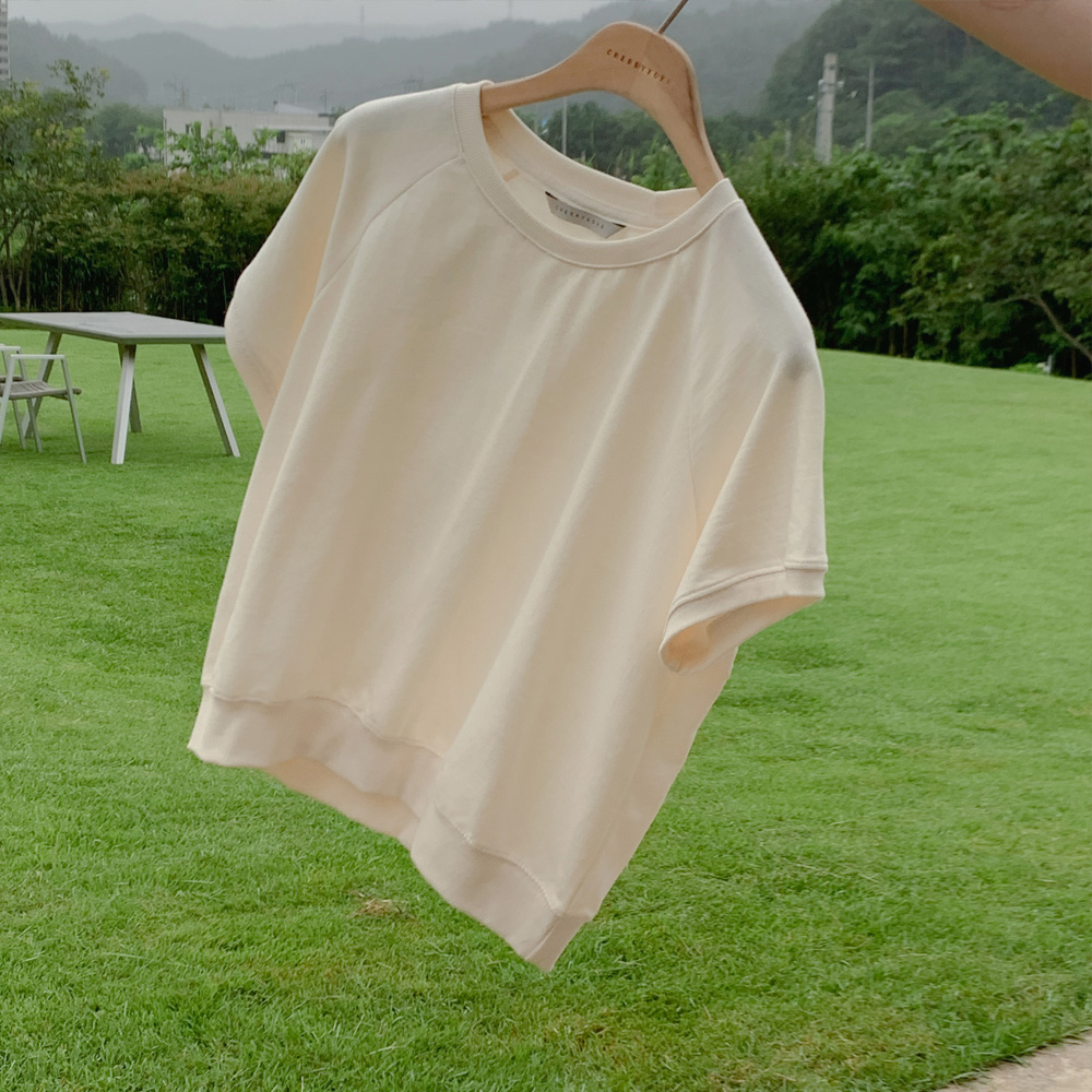 [madekoko] 원스 반팔 맨투맨 / 코튼100% / 2color