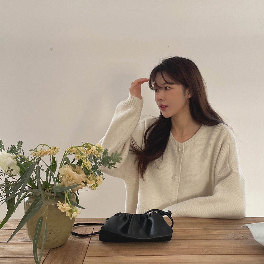 프레즐 포켓 가디건