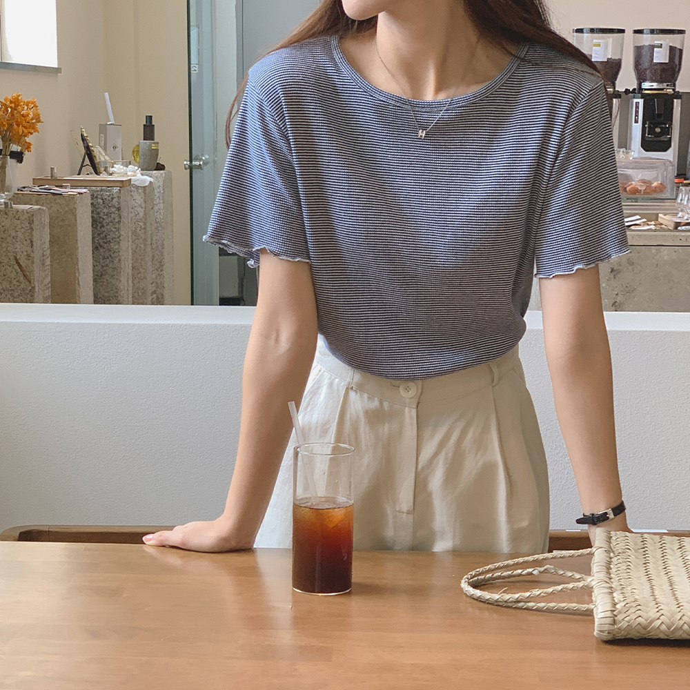 포리 와플 티셔츠