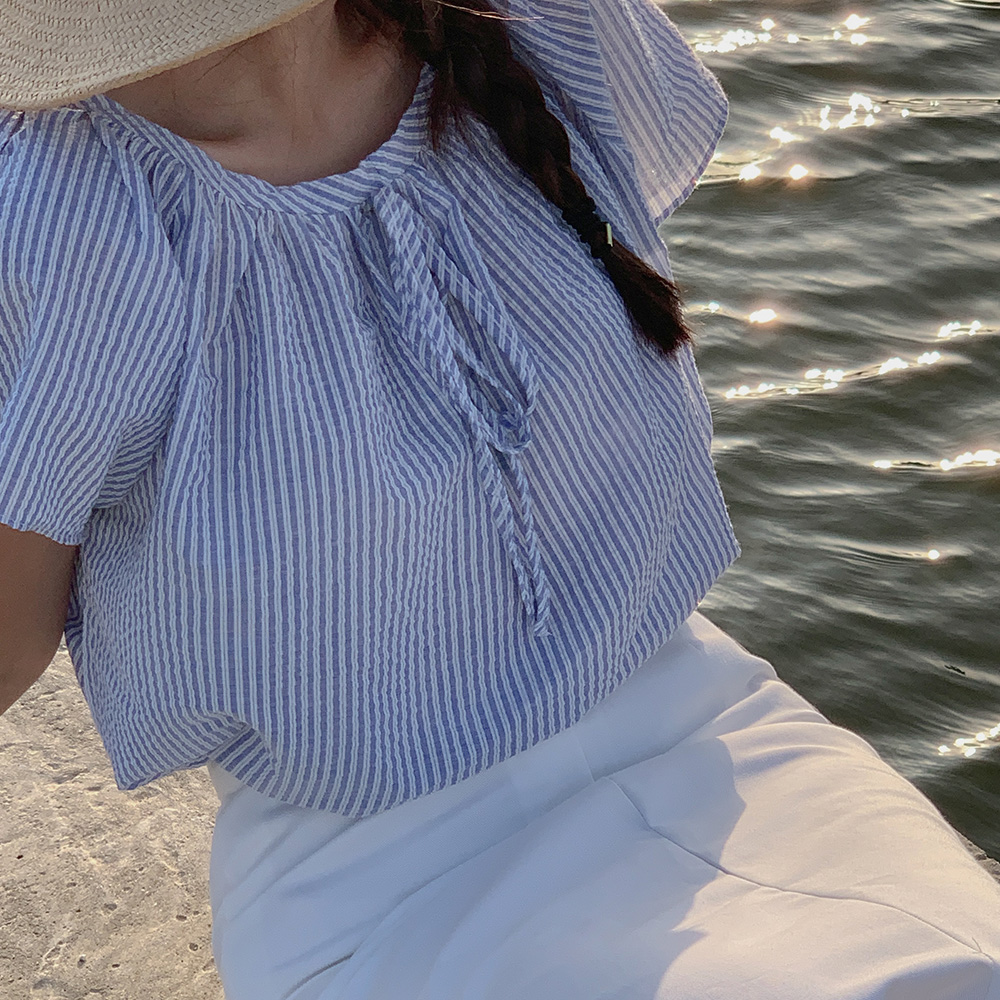 그리스 블라우스