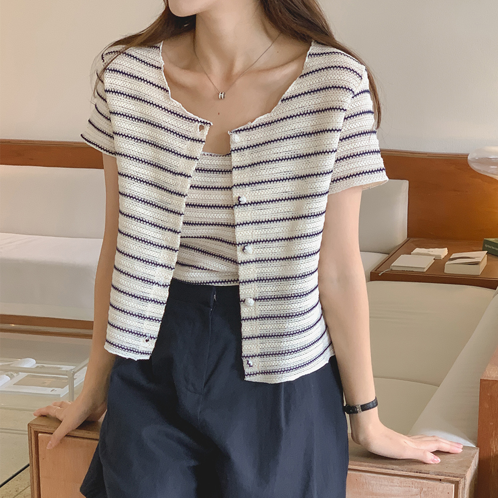 쿠앤크 나시가디건 세트