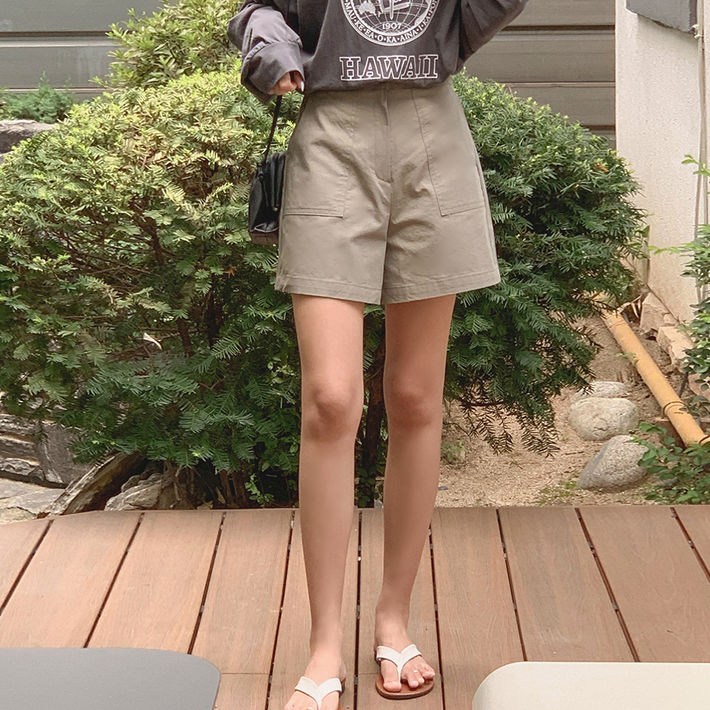 포켓 하프 팬츠