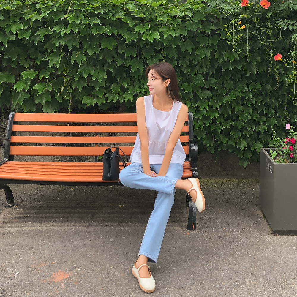 런치 라이트 데님팬츠