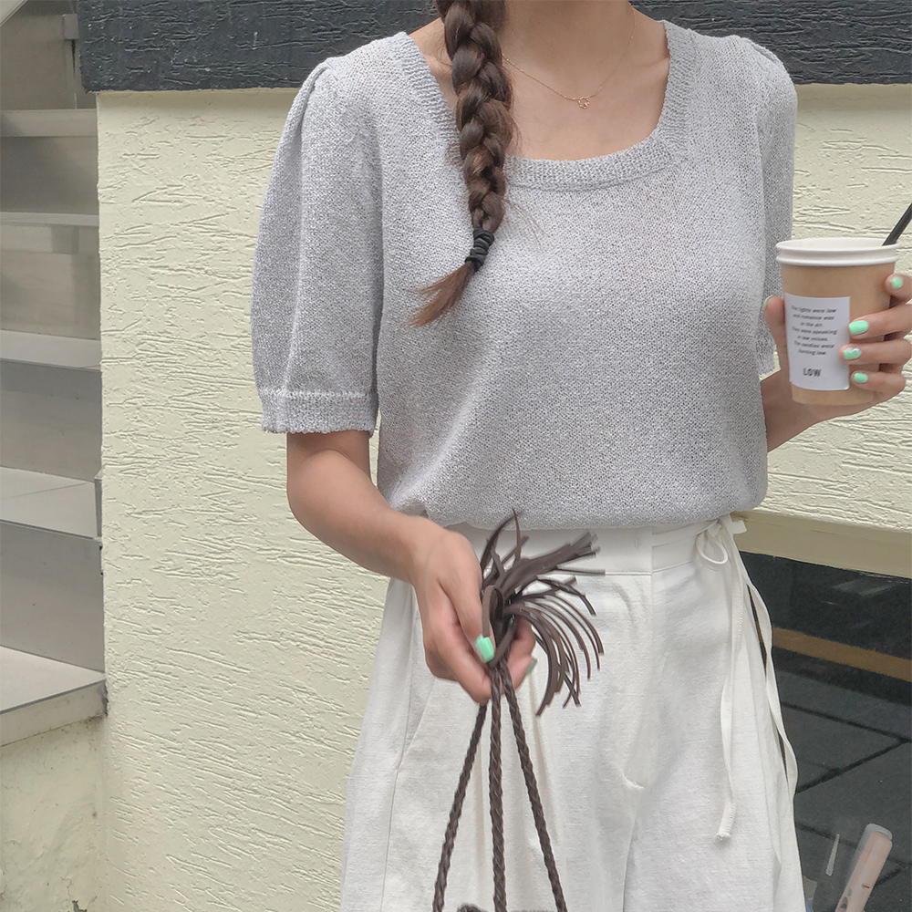 퓨어 크리미 니트