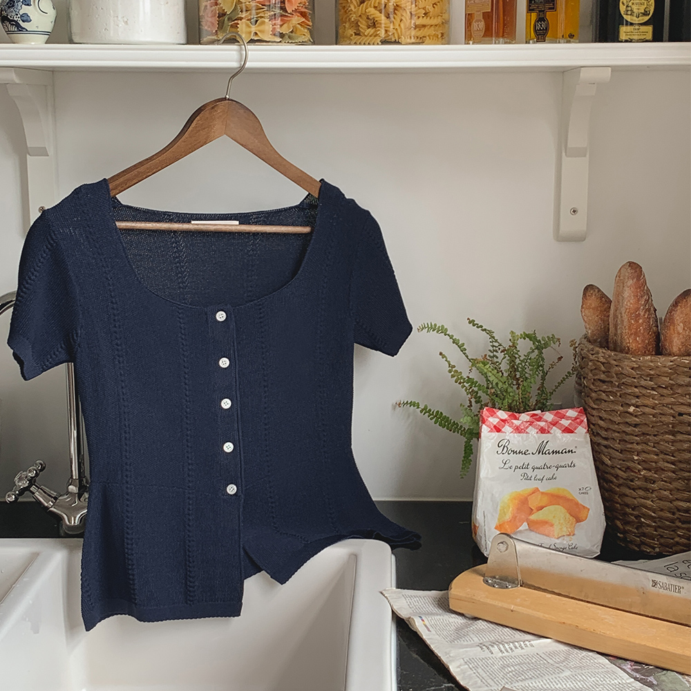 スリムラインニットカーディガン-copy