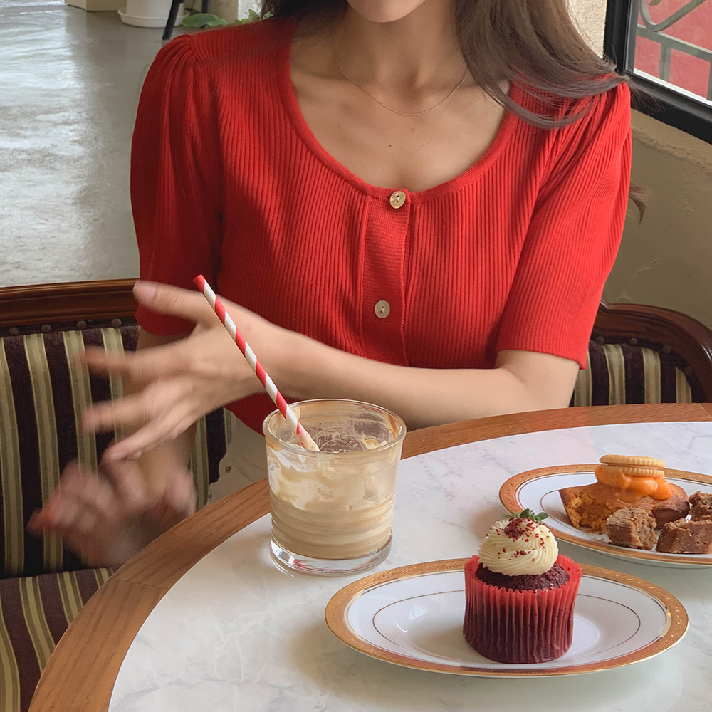 자개 가디건 니트