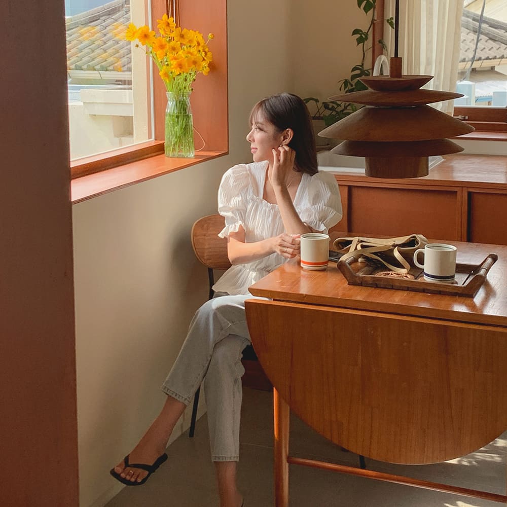 라빈 셔링 블라우스(summer ver.)