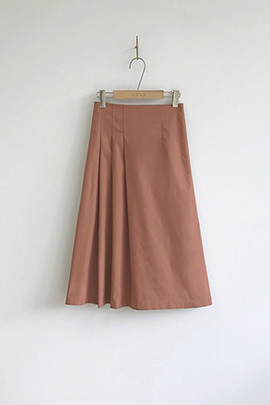 핀턱 코튼 스커트