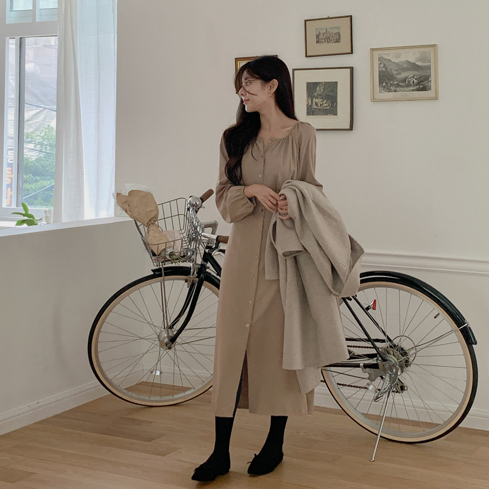 [/MADE.CRKO] 제인 핀턱 원피스