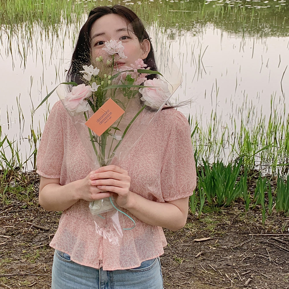 [주문폭주 /MADE, CRKO] 벨리 플로어 블라우스