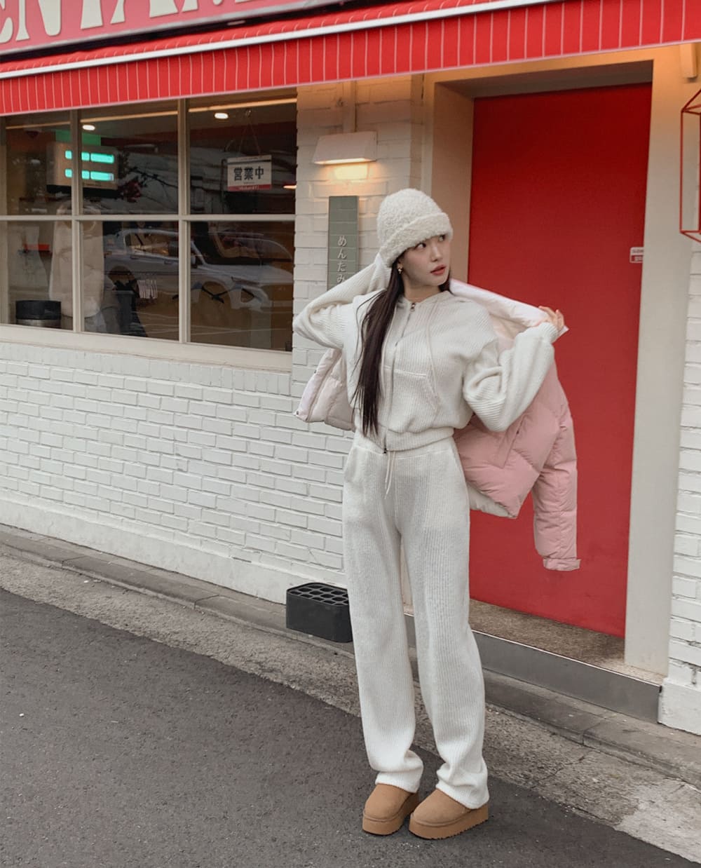 모리스 기모 트레이닝 세트 (후드집업 기모팬츠 일자팬츠)