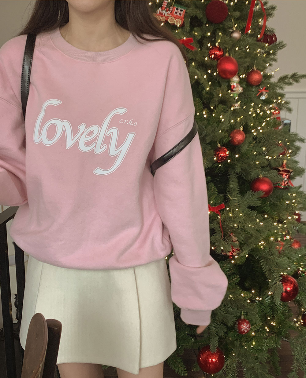 [MADE, CRKO] 러브썸 맨투맨 (라운드넥 레터링 기모안감)