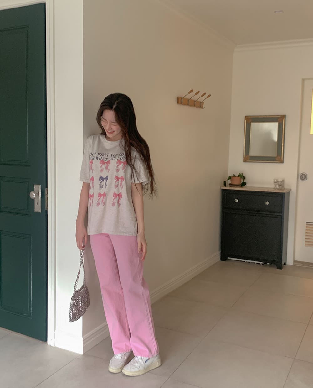 발레슈 리본 티셔츠