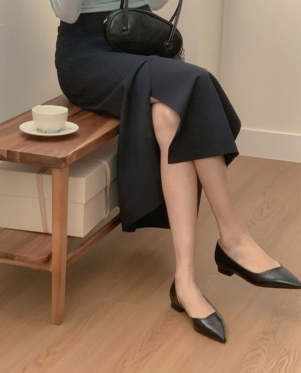 스프링 플랫 슈즈