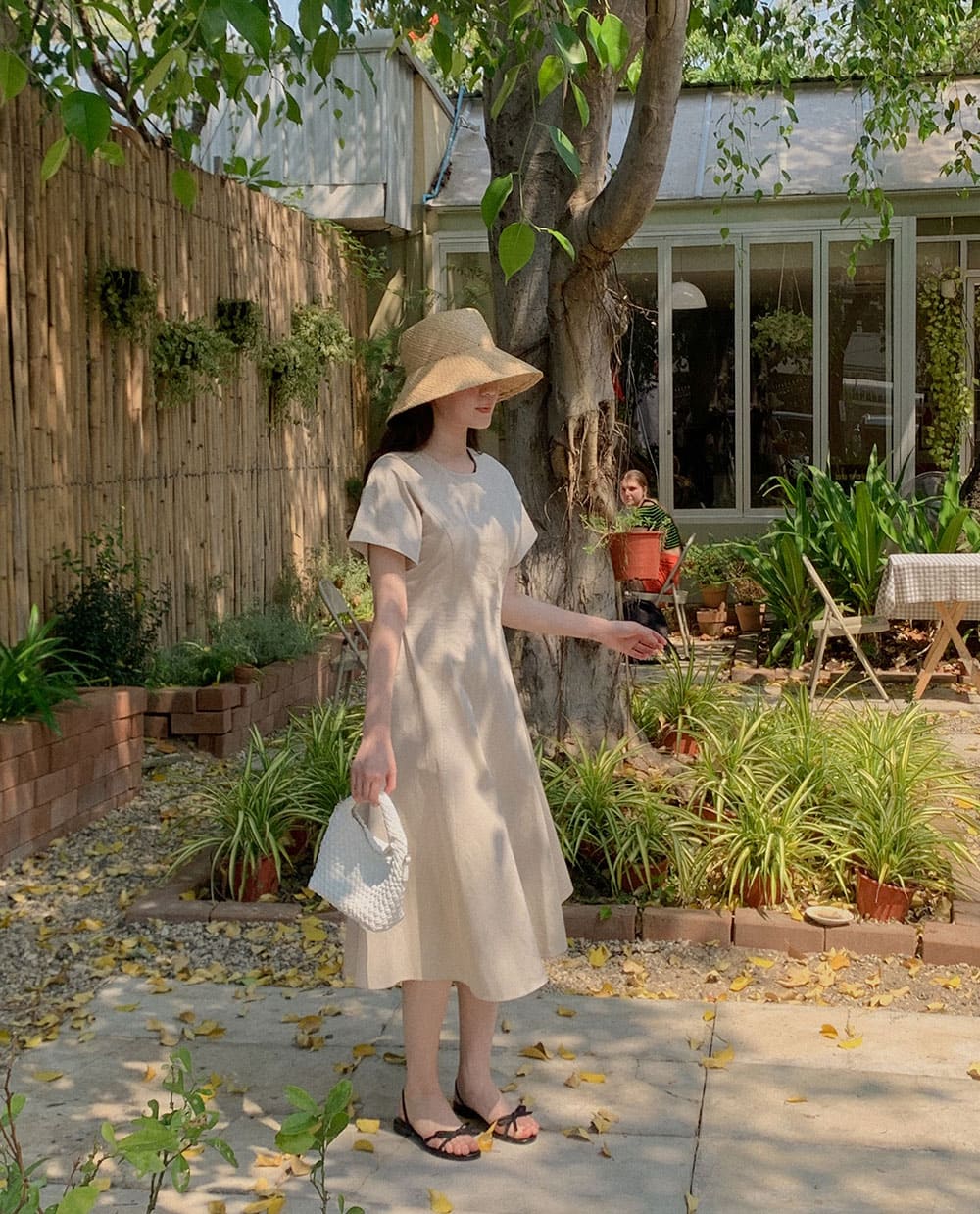 [CRKO] 프렌치 코튼 원피스