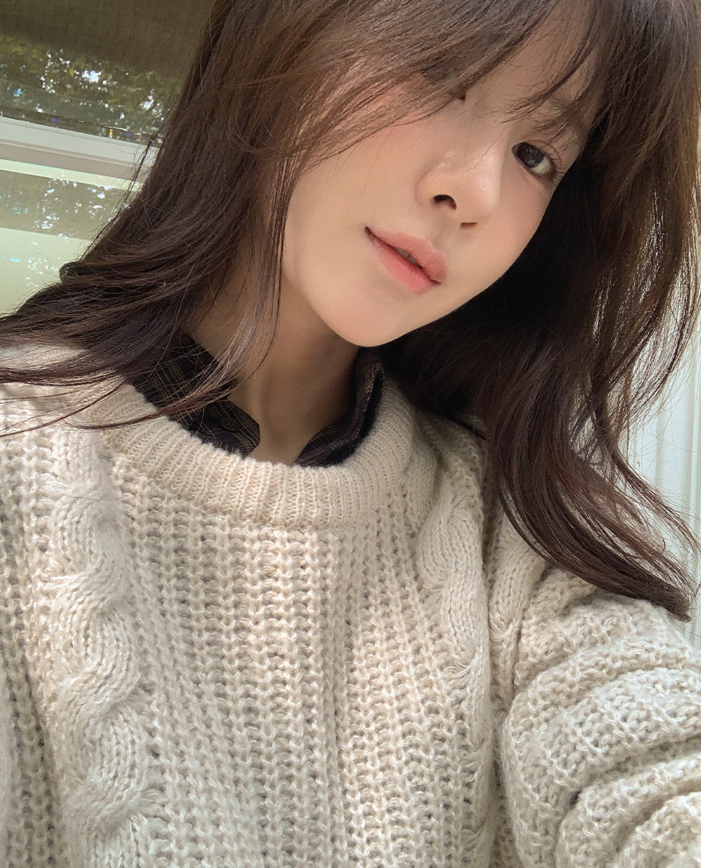 이브 케이블 니트