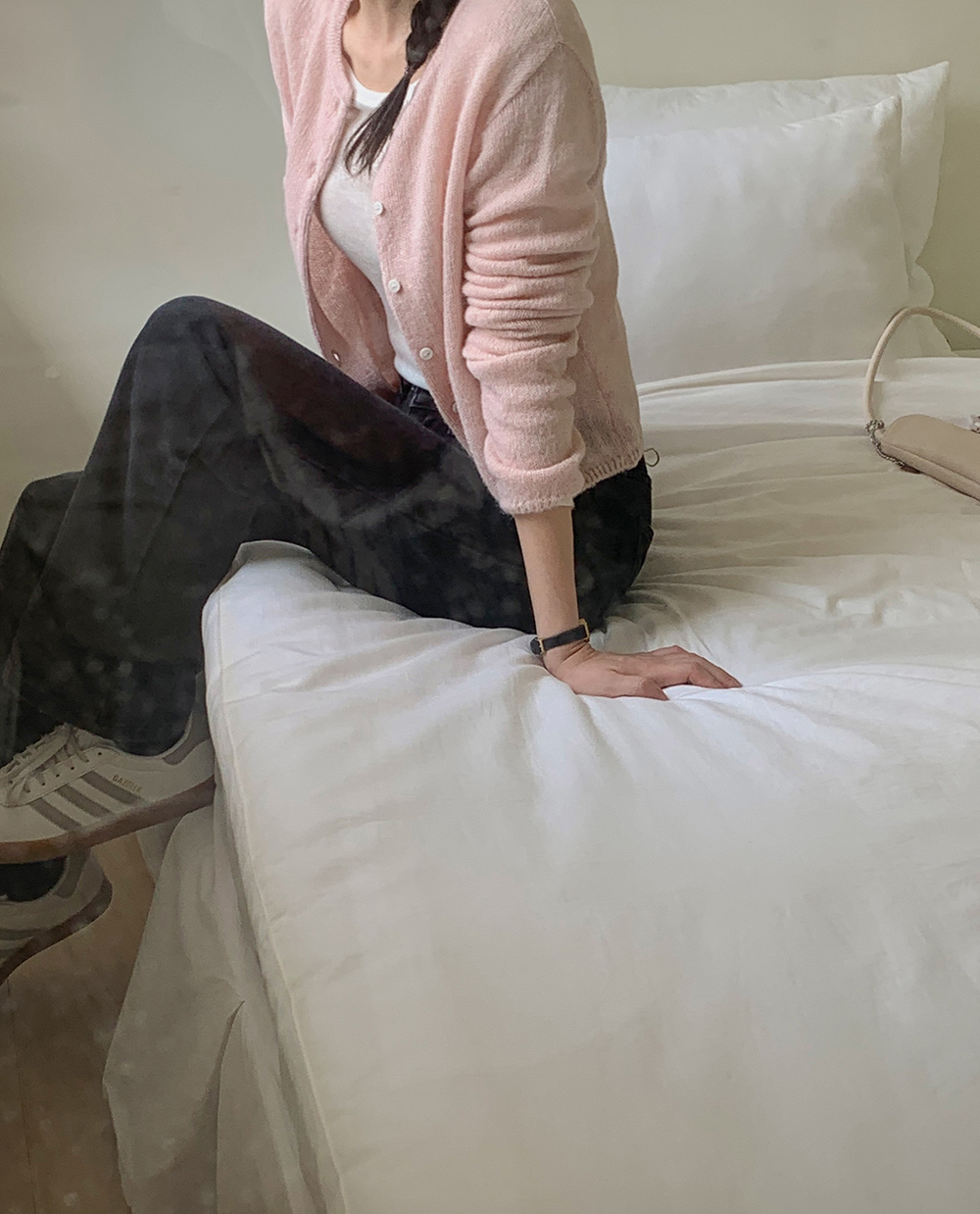 엘라 버튼 가디건