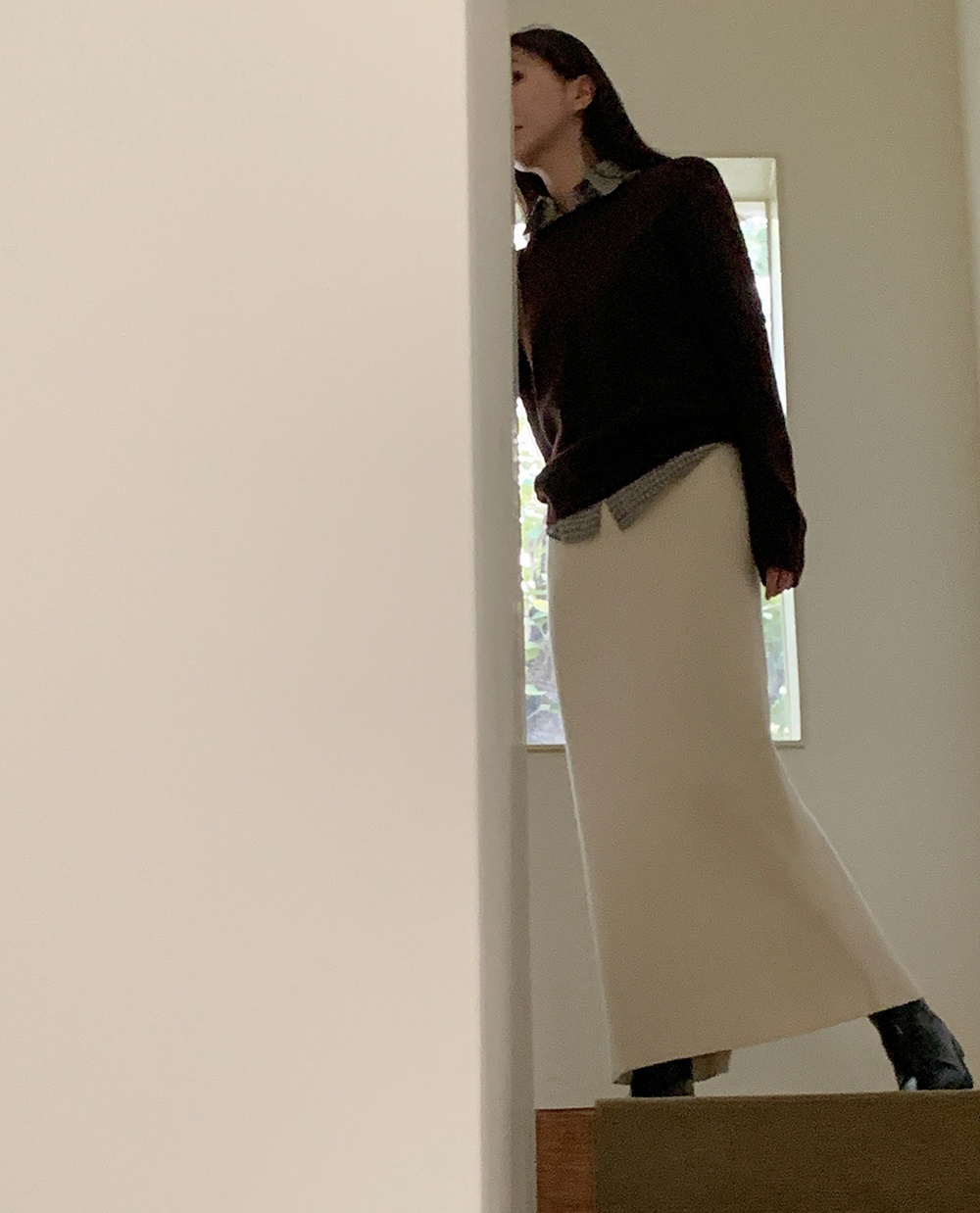 하이리 니트 스커트