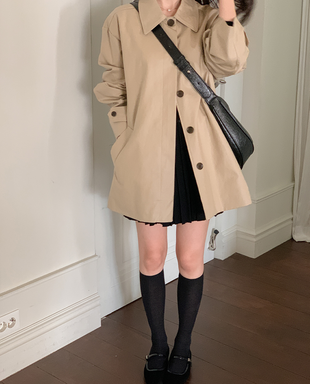 머피 코팅 레더자켓