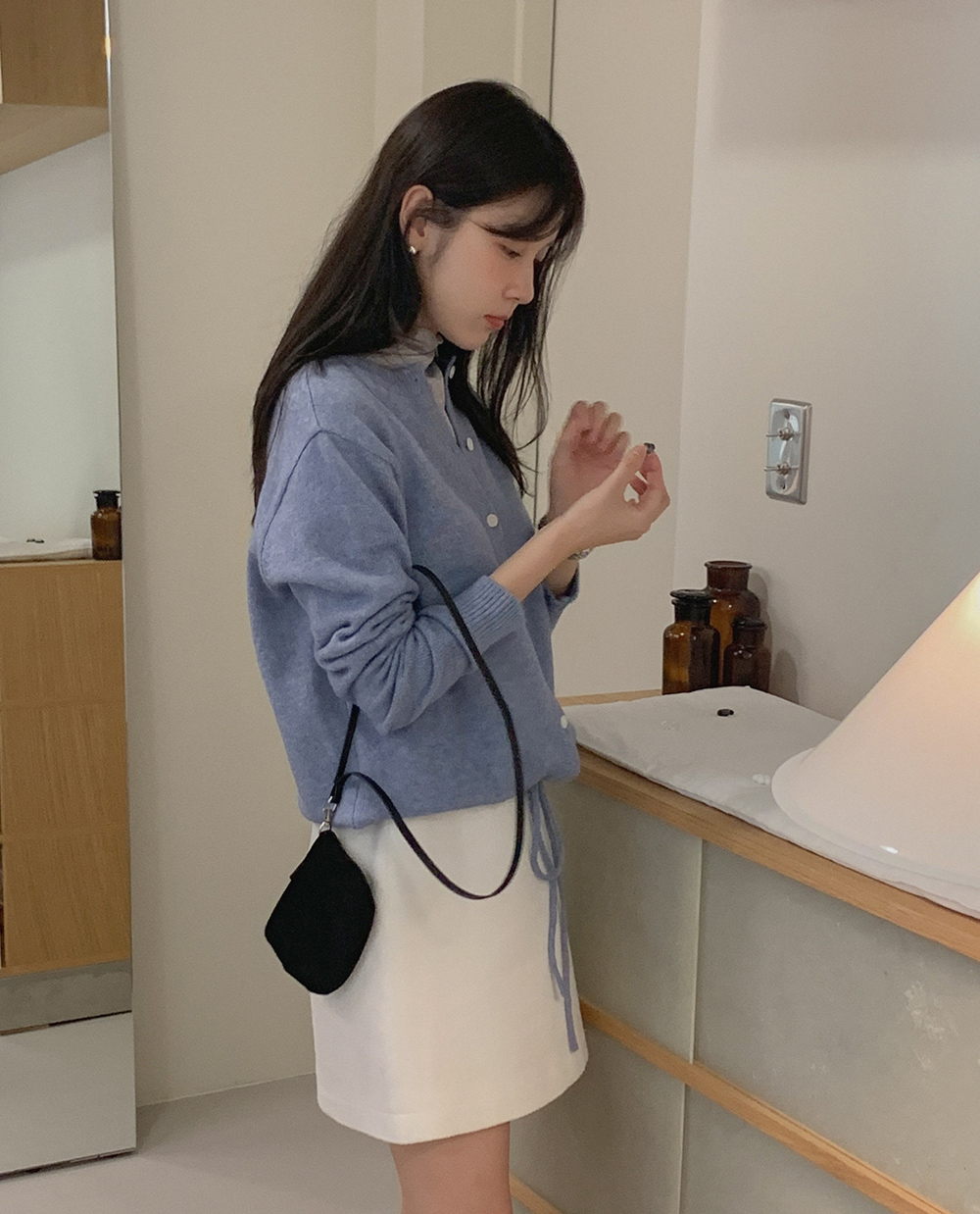 보니 스트링 가디건