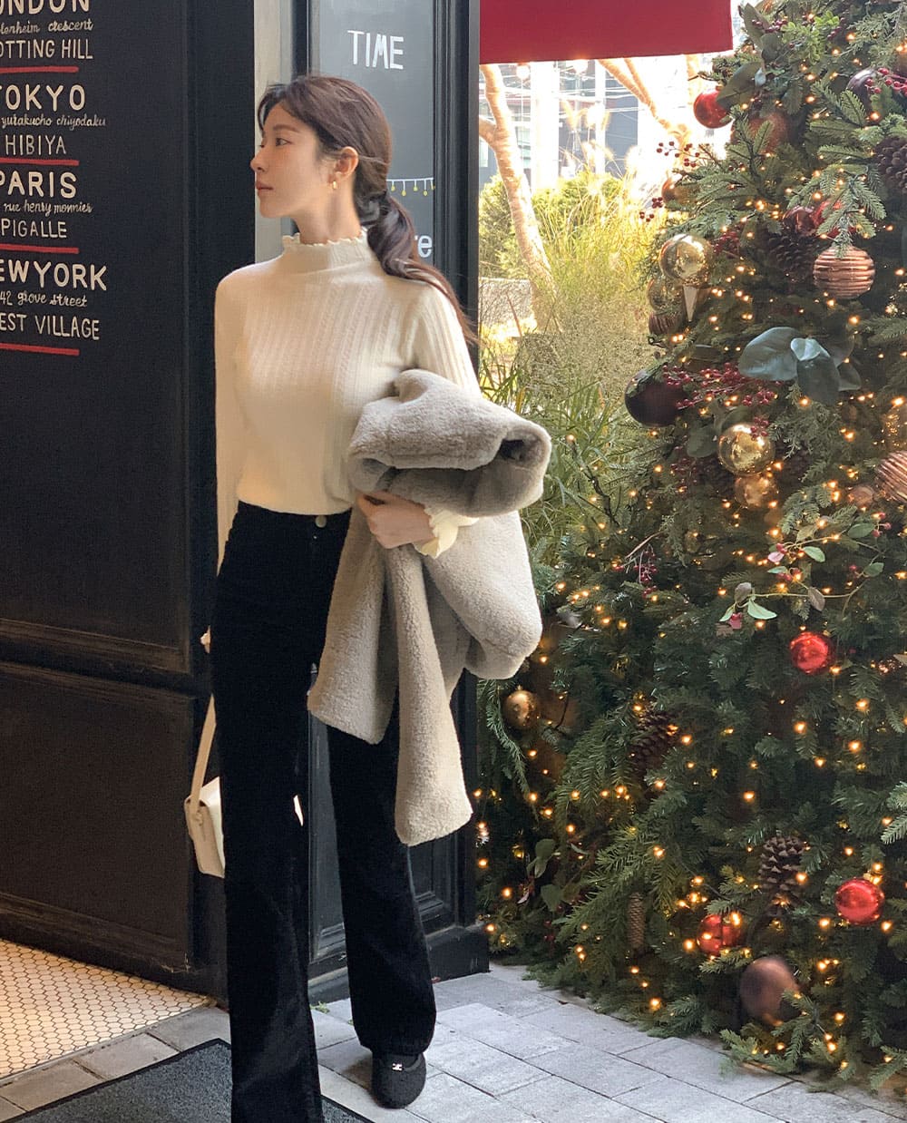 [베스트❤️]스카시 폴라 니트 (반목 골지 슬림) 컬러추가