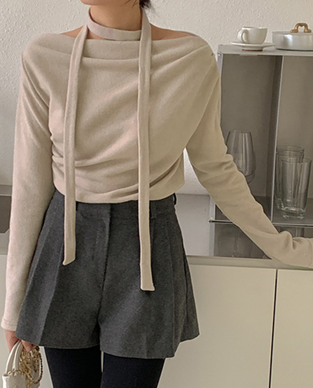 드레이프 머플러 티