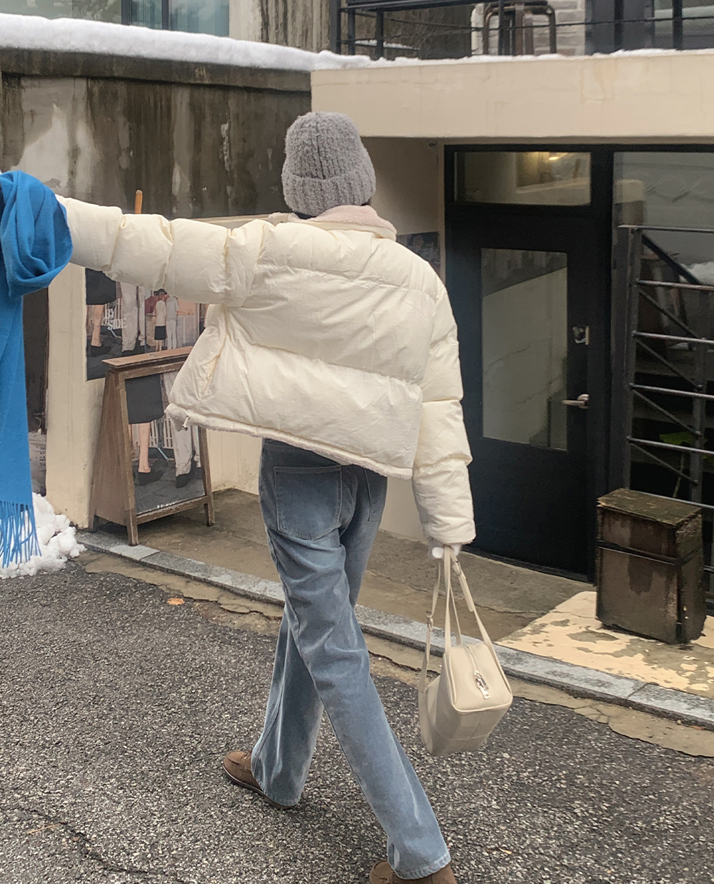 [CRKO] 플래쉬 기모 데님팬츠 /일자핏/겨울팬츠/자체제작/기모팬츠