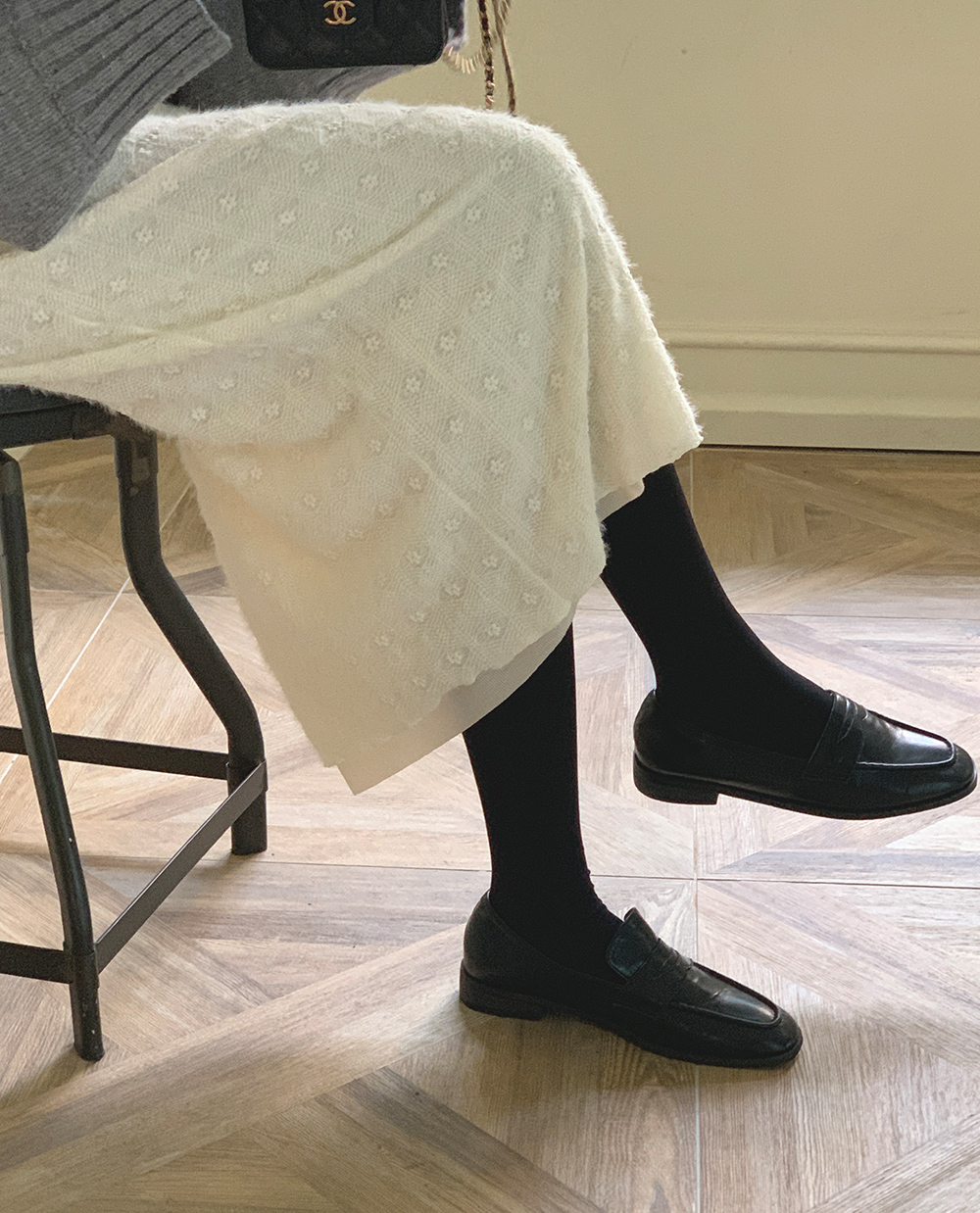 스위디 레이스 스커트 /h라인스커트/연말룩/롱스커트/데이트룩