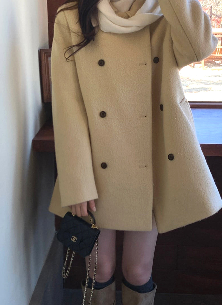 나잇 하프 울 코트