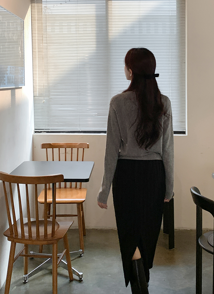 샤먼 주름 스커트 /롱스커트/뒷트임스커트/모임룩