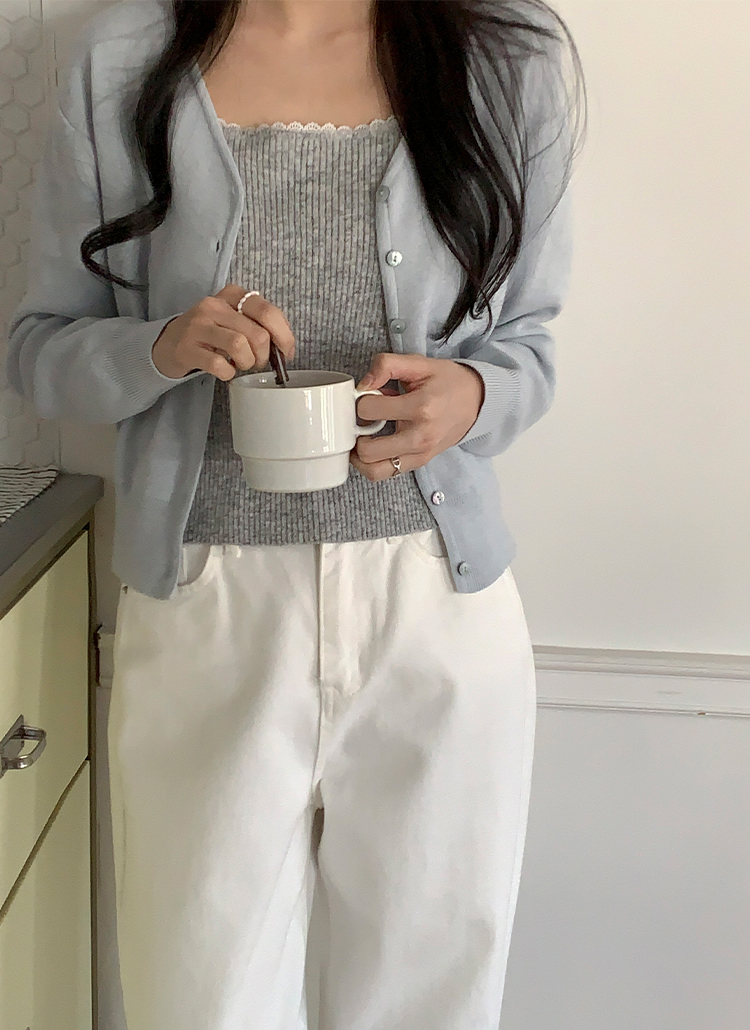 로지 버튼 가디건