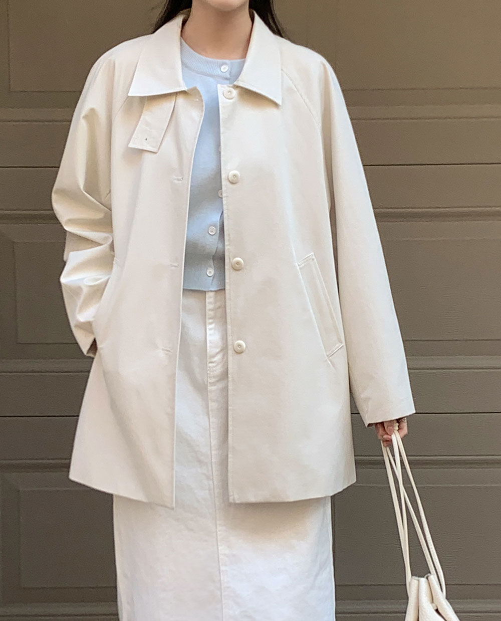 어반 하프 트렌치코트