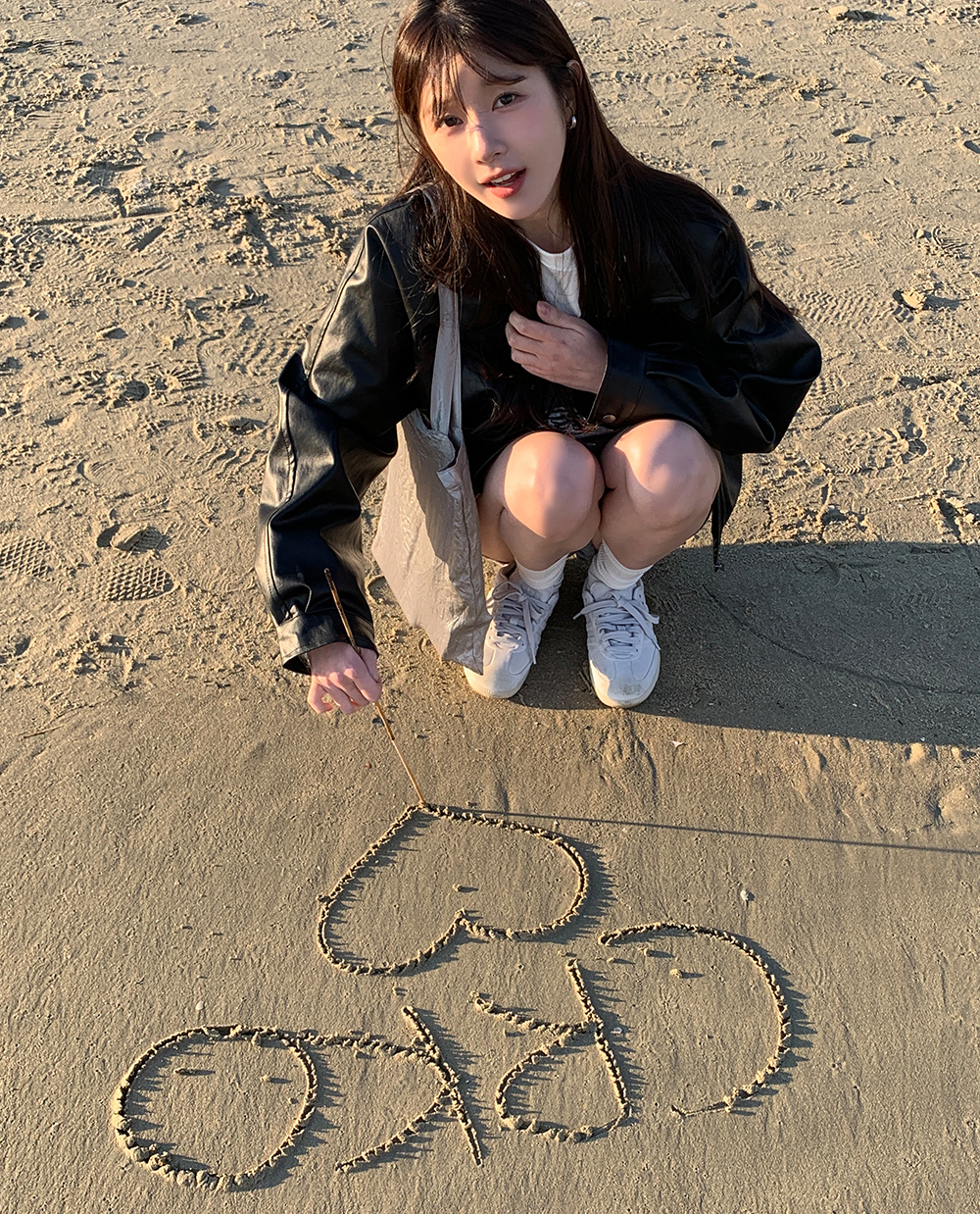 페이브 레더 자켓